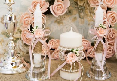 Свадебные свечи РУСТИК 2 I110425 - МАСТЕРСКАЯ IVORY