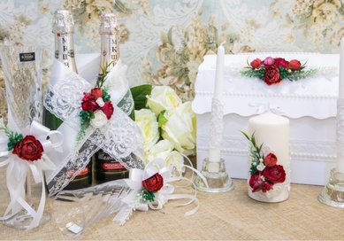 Свадебный набор Пион I110438 - МАСТЕРСКАЯ IVORY