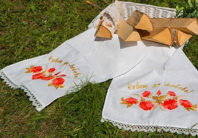 Свадебный рушник I110459 - МАСТЕРСКАЯ IVORY