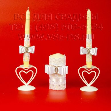 Свадебные свечи В13909 - Салон свадебных аксессуаров Все для свадьбы