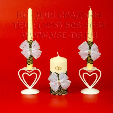 Свадебные свечи В13910 - Салон свадебных аксессуаров Все для свадьбы