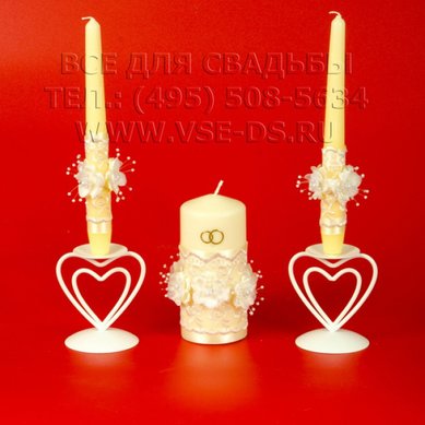 Свадебные свечи В13911 - Салон свадебных аксессуаров Все для свадьбы
