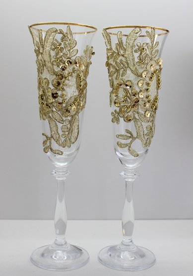 Бокалы свадебные В1609 - Салон свадебных аксессуаров Все для свадьбы