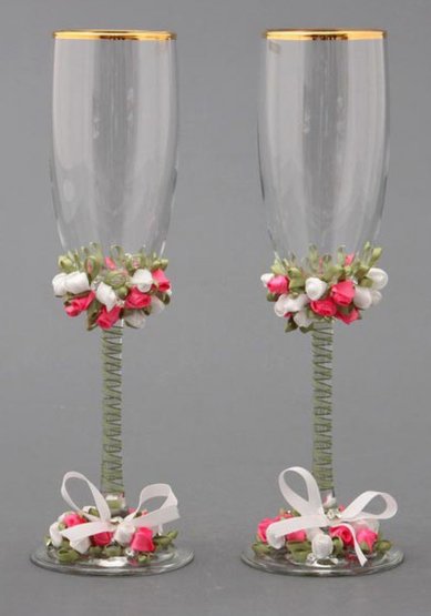 Бокалы В20554 - Салон свадебных аксессуаров Все для свадьбы