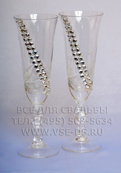 Бокалы В20555 - Салон свадебных аксессуаров Все для свадьбы