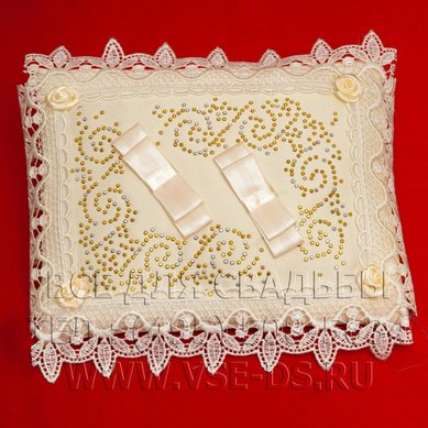 Подушечка для колец В20617 - Салон свадебных аксессуаров Все для свадьбы