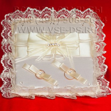 Подушечка для колец В20618 - Салон свадебных аксессуаров Все для свадьбы