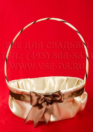 Корзинка для лепестков В20652 - Салон свадебных аксессуаров Все для свадьбы