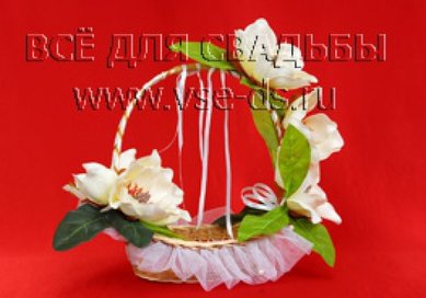 Корзинка для лепестков В20655 - Салон свадебных аксессуаров Все для свадьбы