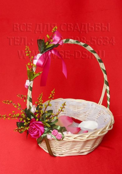 Корзинка для лепестков В20658 - Салон свадебных аксессуаров Все для свадьбы