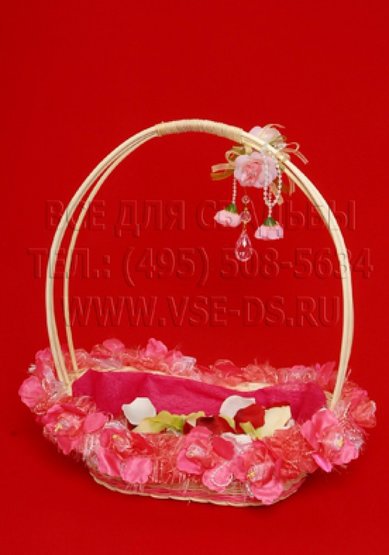 Корзинка для лепестков В20659 - Салон свадебных аксессуаров Все для свадьбы