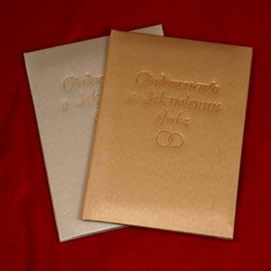 Папка для свидетельства О23464 - Свадебный салон Очарование