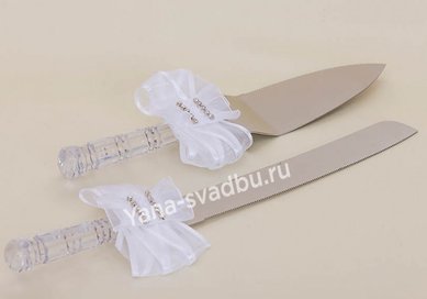 нож и лопатка для торта Я42860 - Аксессуары ручной работы Я НА Свадьбу