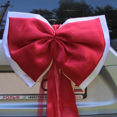 Бант на заднюю часть авто L43080 - Интернет-магазин свадебных аксессуаров Love Story