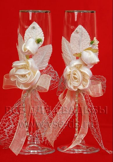 Бокалы В4322 - Салон свадебных аксессуаров Все для свадьбы