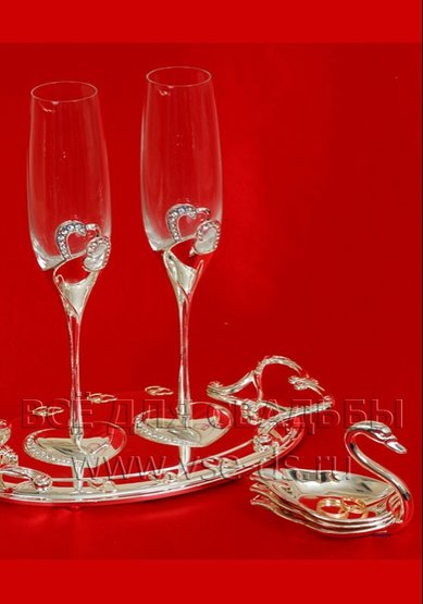 Бокалы В4323 - Салон свадебных аксессуаров Все для свадьбы