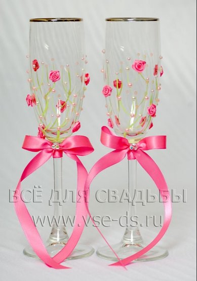 Бокалы В4325 - Салон свадебных аксессуаров Все для свадьбы