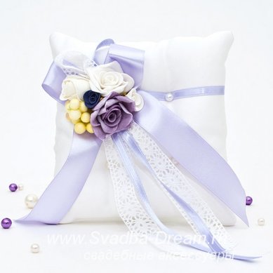 Подушечка для колец С44339 - Магазин аксессуаров ручной работы Свадебная Мечта