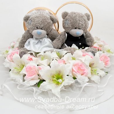 Кольца на машину С44387 - Магазин аксессуаров ручной работы Свадебная Мечта