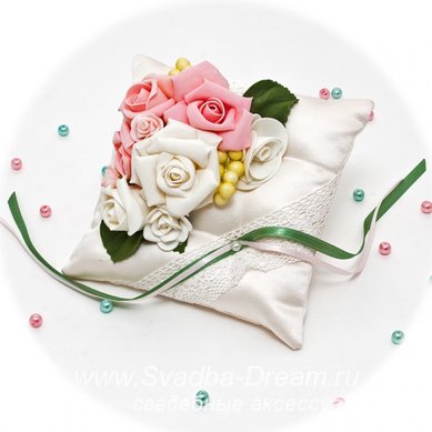 Подушечка для колец С44388 - Магазин аксессуаров ручной работы Свадебная Мечта