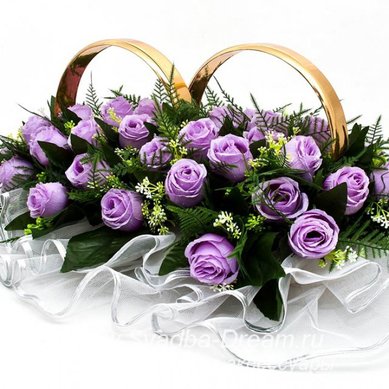 Кольца на машину С44391 - Магазин аксессуаров ручной работы Свадебная Мечта