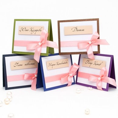 Банкетные карточки С44406 - Магазин аксессуаров ручной работы Свадебная Мечта