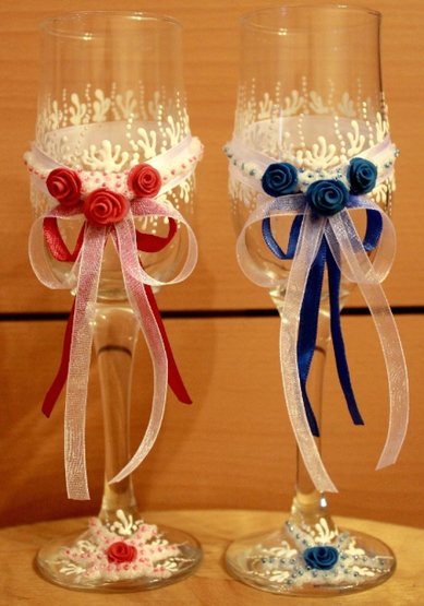 Бокалы Love Story M46477 - Свадебный интернет-магазин Moscow-Wedding.ru