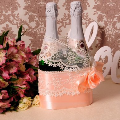 Корзинка для шампанского Д47533 - Сеть свадебных магазинов Да, я согласна - i-agree.ru