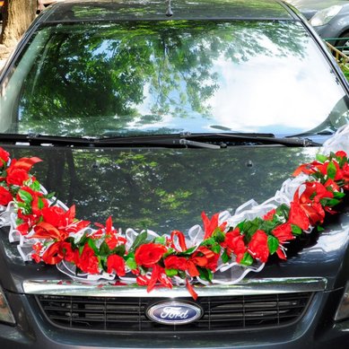 Лента на машину Д50485 - Сеть свадебных магазинов Да, я согласна - i-agree.ru