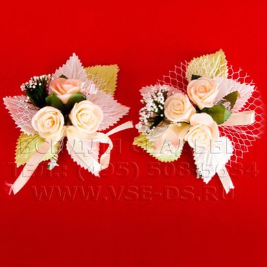 Бутоньерка В8582 - Салон свадебных аксессуаров Все для свадьбы