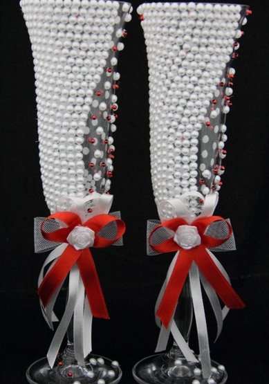 Бокалы Красная жемчужина К99516 - Салон аксессуаров Конфетка