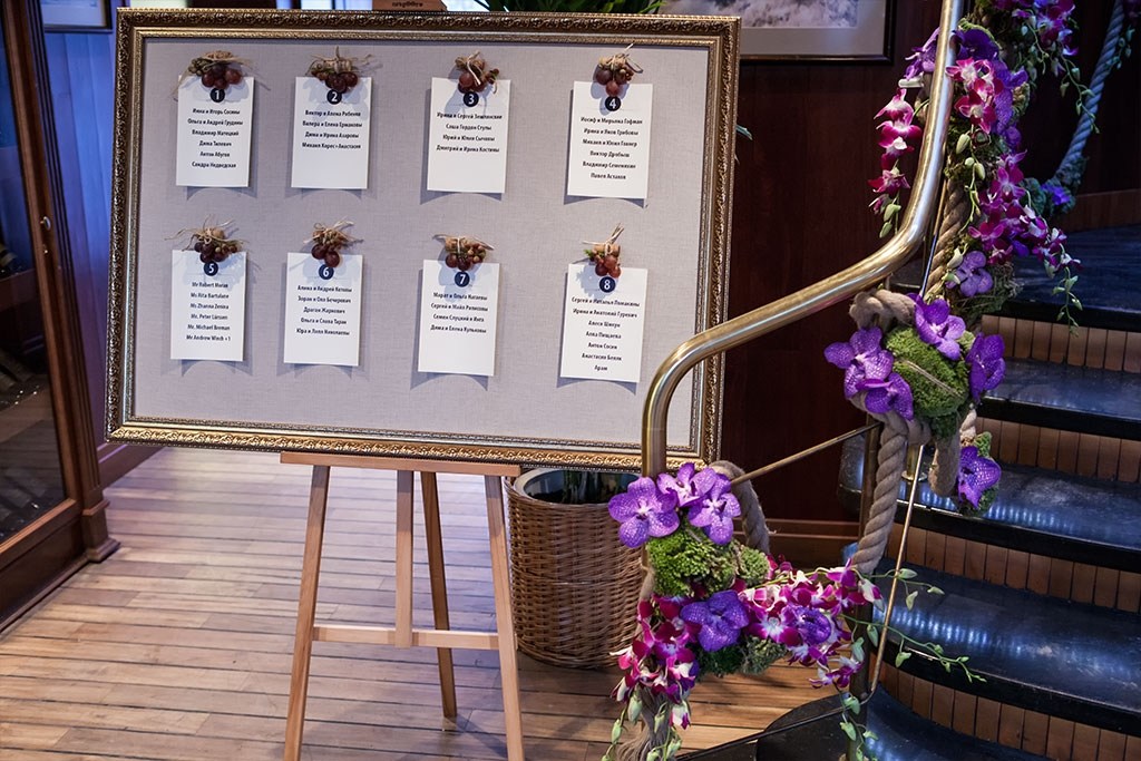 Рассадка гостей. Входная группа.